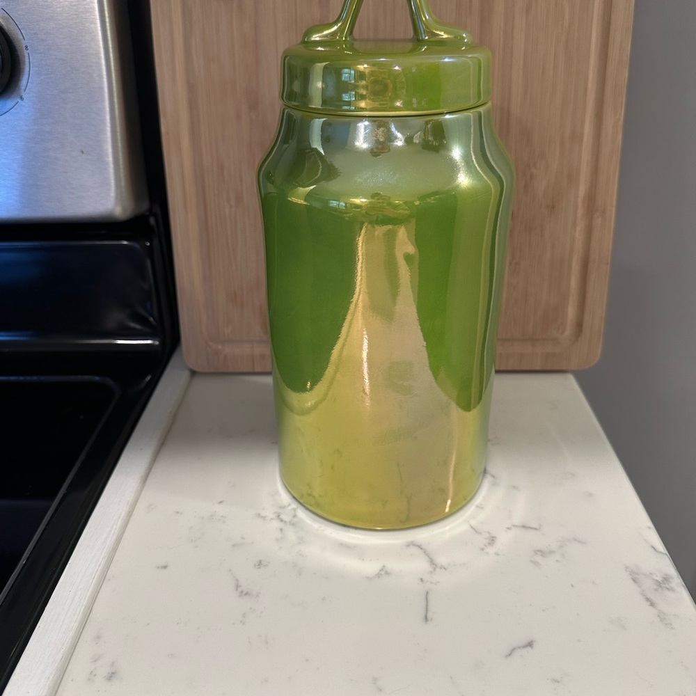 Green Ceramic Magic Jar Rae Dunn - Picture 3 of 6